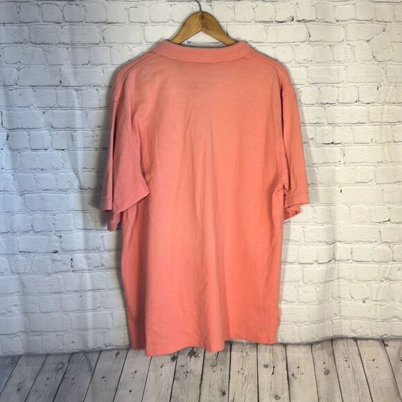 Brooks Brothers Golden Fleece Solid Orange Polo XL Short Sleeve Made in the USA - Picture 5 of 8